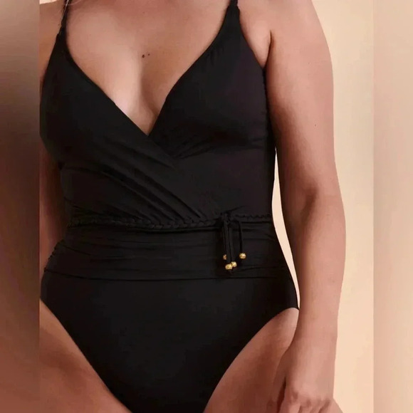 Bleu Rod Beattie Surplice Plunge One-Piece Swimsuit Size 8 - Picture 5 of 11